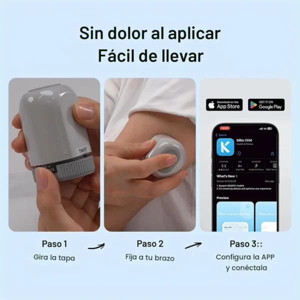 Monitor Continuo de Glucosa Sibionics KS3