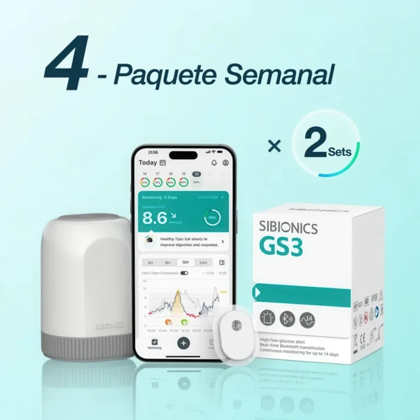 Monitor Continuo de Glucosa Sibionics GS3