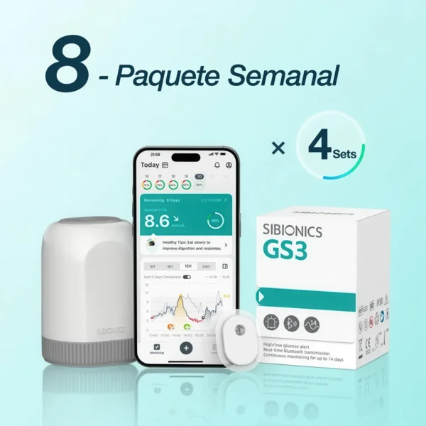 Monitor Continuo de Glucosa Sibionics GS3