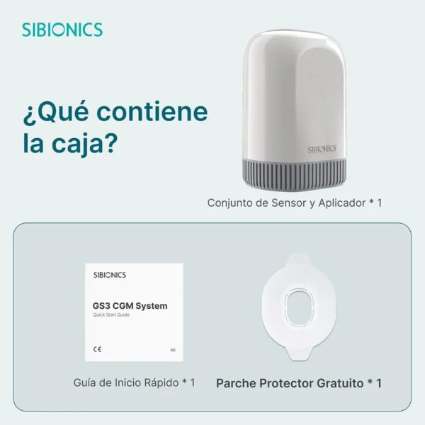 Monitor Continuo de Glucosa Sibionics GS3